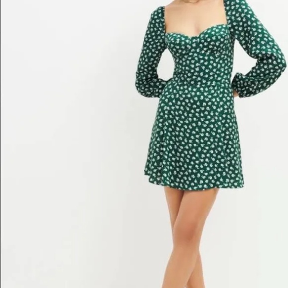 Reformation Mochi Dress Chive - Size 4 - Picture 5 of 7